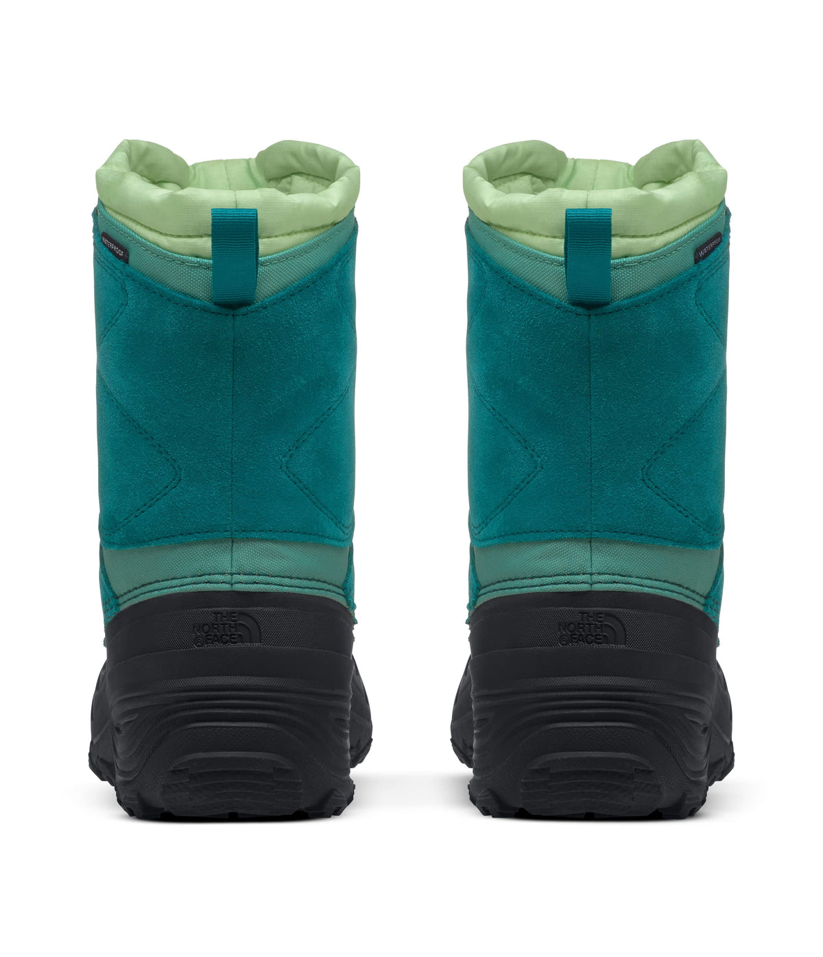 The North Face Alpenglow V WP Kids Hiking Shoes Harbor Blue/Patina Green 6