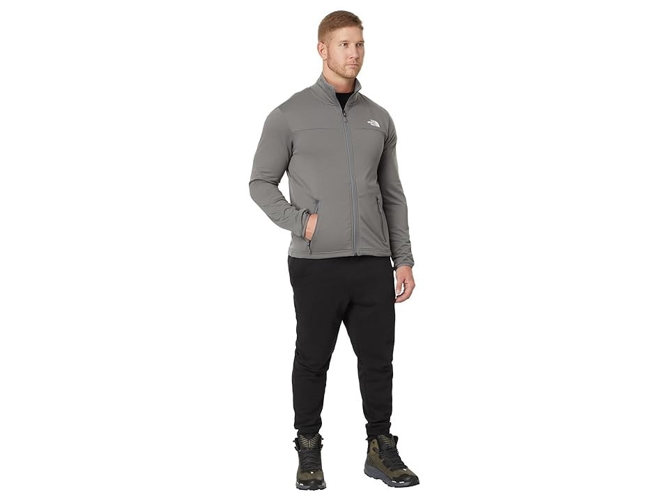 THE NORTH FACE Men's Cedar Trail Grid Fleece Full Zip Jacket, Smoked Pearl, Medium