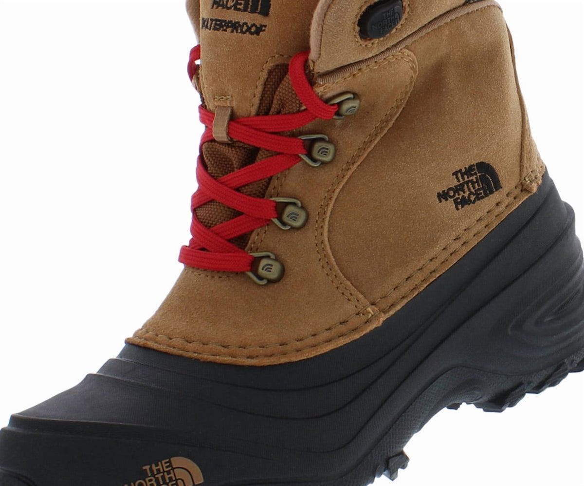 The North Face Chilkat Lace II PS Boys Shoes Size 11, Color: Toasted Brown/Tnf Black