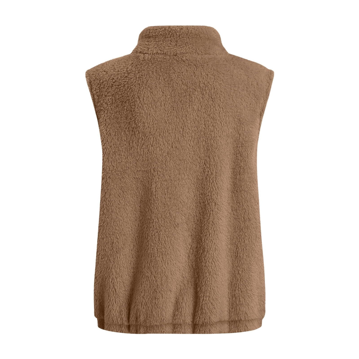 FNFYFH Fleece Vest for Women Fluffy Vest Zipper Sleeveless Coat with Pockets Winter Warm Zip Up Jackets 2025 Plus Size Jacket Blue S-5XL