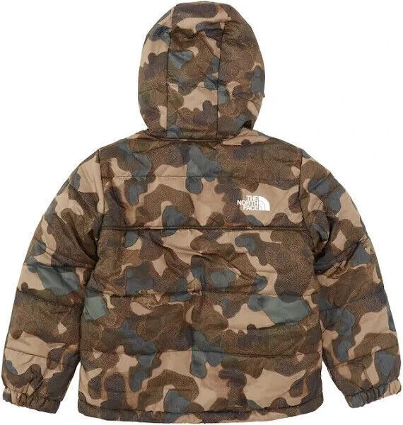 The North Face NF0A82XYORU Hooded Jacket Kids Brown Reversible Mt Chimbo CLO474 (Brown,XS (6))