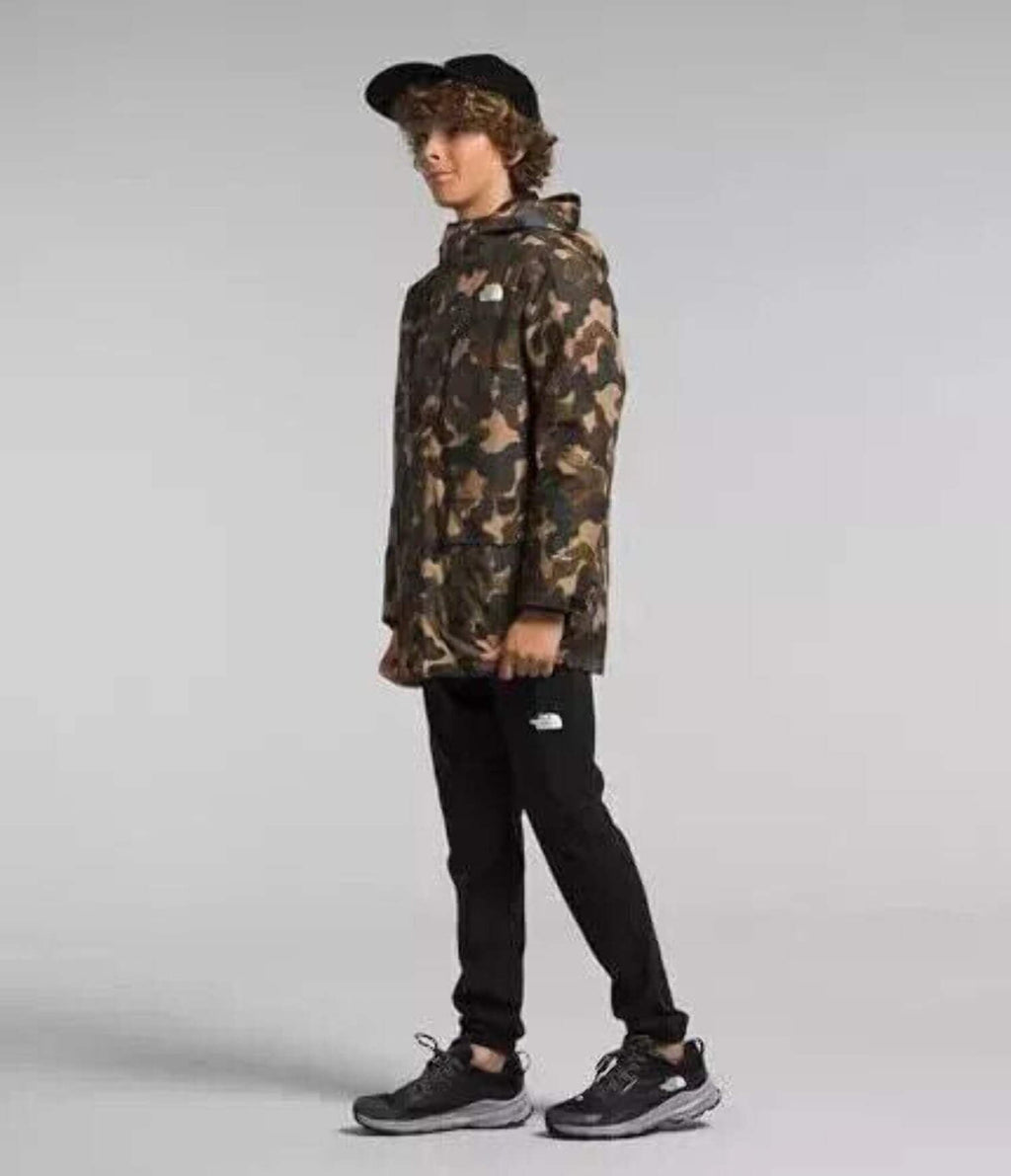 The North Face North Down Triclimate Jacket NF0A84M5ORU Boys Brown Camo SGN1217 (Green,M (10))