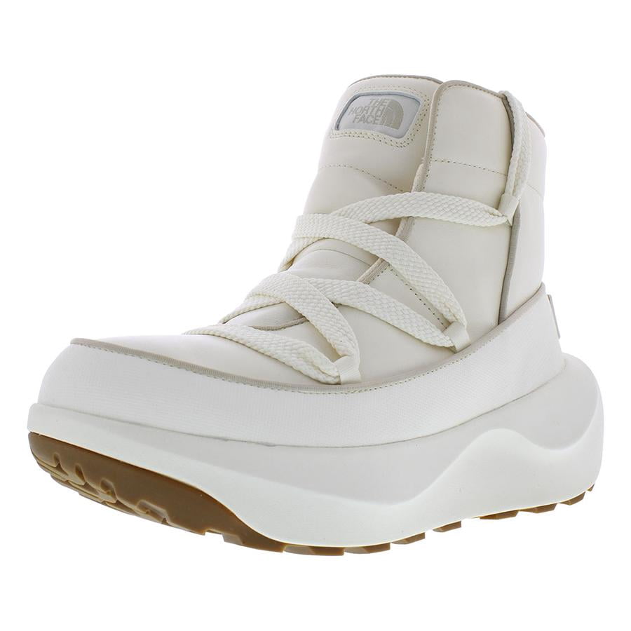 The North Face Halseigh Thermoball Lace Wp Womens Shoes Size 6, Color: Gardenia White/Sandstone
