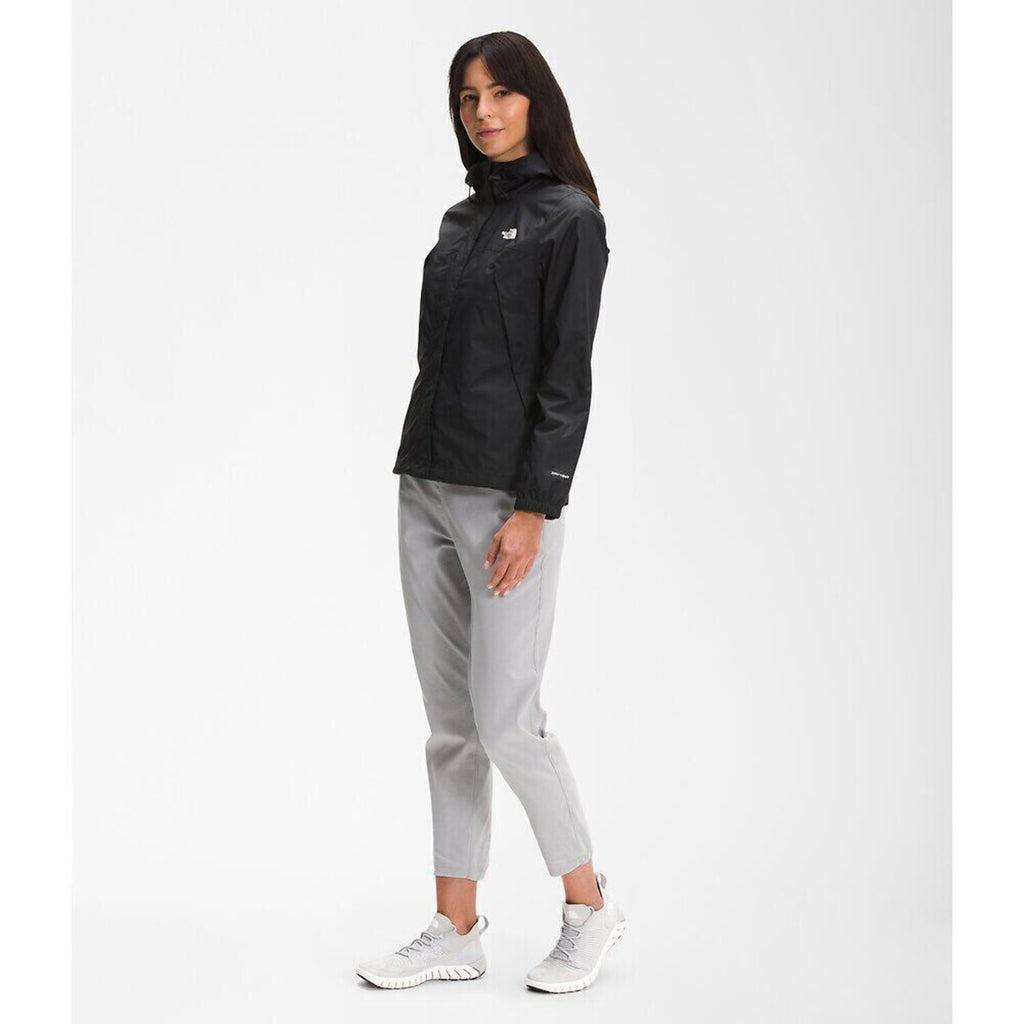 The North Face Antora Rain Jacket NF0A7QEUJK3 Women Black Full Zip Hooded APP606