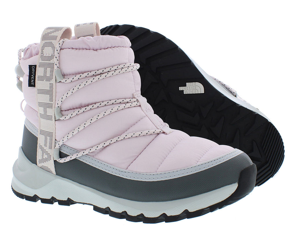 The North Face Thermoball Lace Up WP Boot Womens Shoes Size 6, Color: Lavander Fog/Vanadis Grey