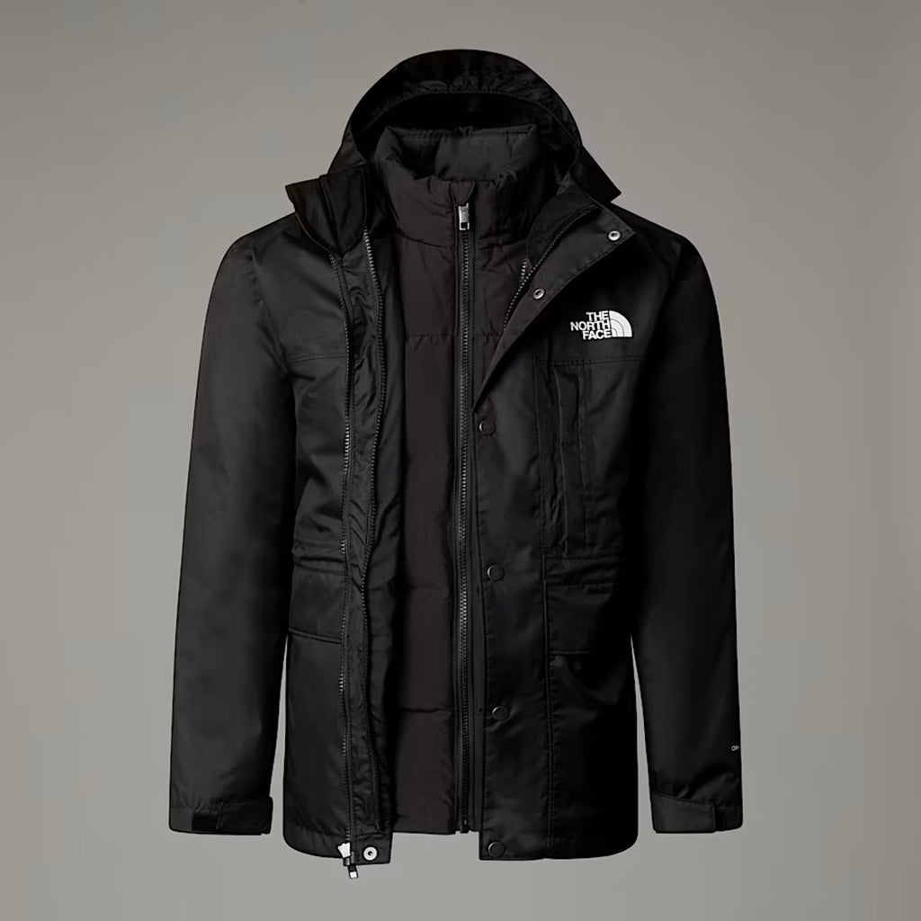 TNFTEEN Boys Down Triclimate 3-in-1 Jacket Waterproof Seam Seal TNF Black L