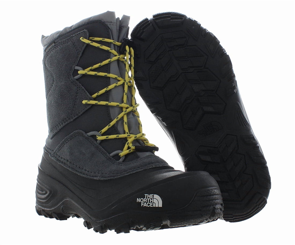 The North Face Alpenglow V Waterproof Boot GS Girls Shoes Size 4, Color: Vanadis Grey/Meld Grey