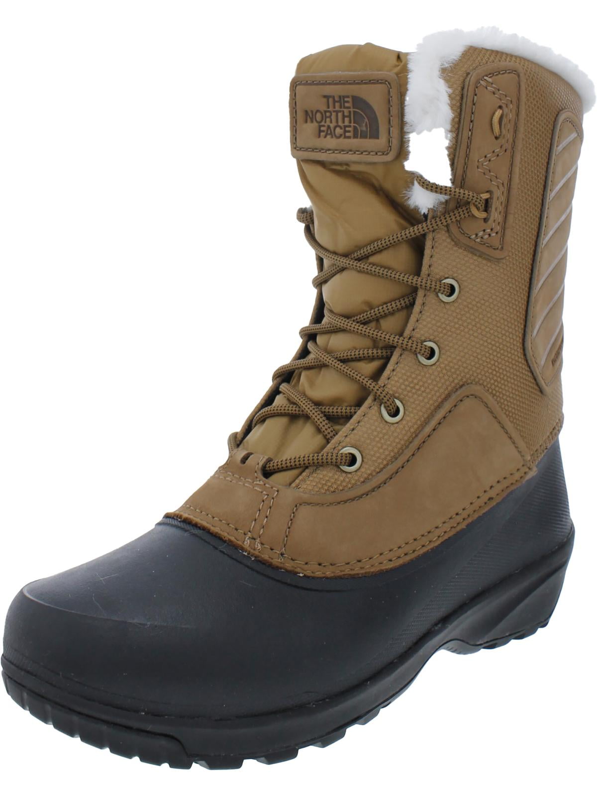 North Face Womens SHELLISTA IV Leather Faux Fur Winter & Snow Boots