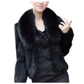 Womens Warm Coat Jacket Winter Solid Turn Down Collar Outerwear
