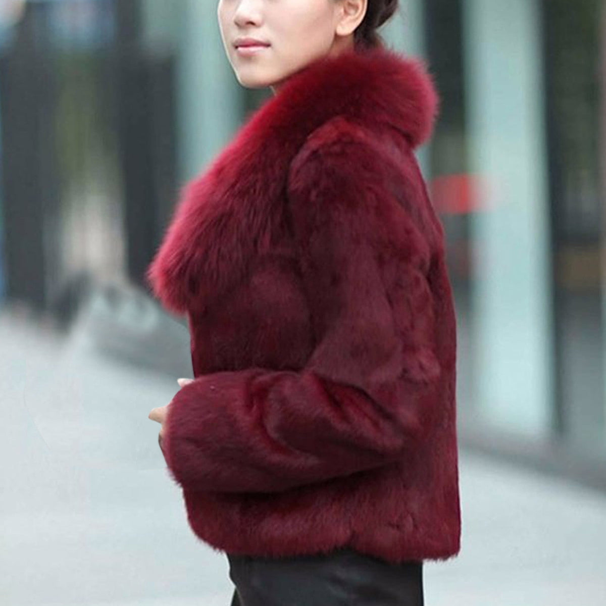 Womens Warm Coat Jacket Winter Solid Turn Down Collar Outerwear