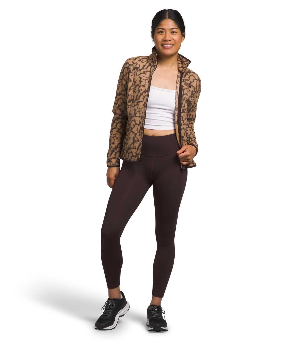 THE NORTH FACE Womens Alpine Polartec 100 Jacket Dye Print S