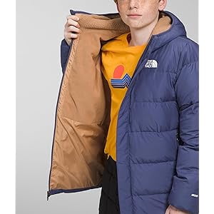The North Face Boy's North Down Fleece-Lined Parka (Little Kids/Big Kids) Cave Blue XL (14-16 Big Kid)