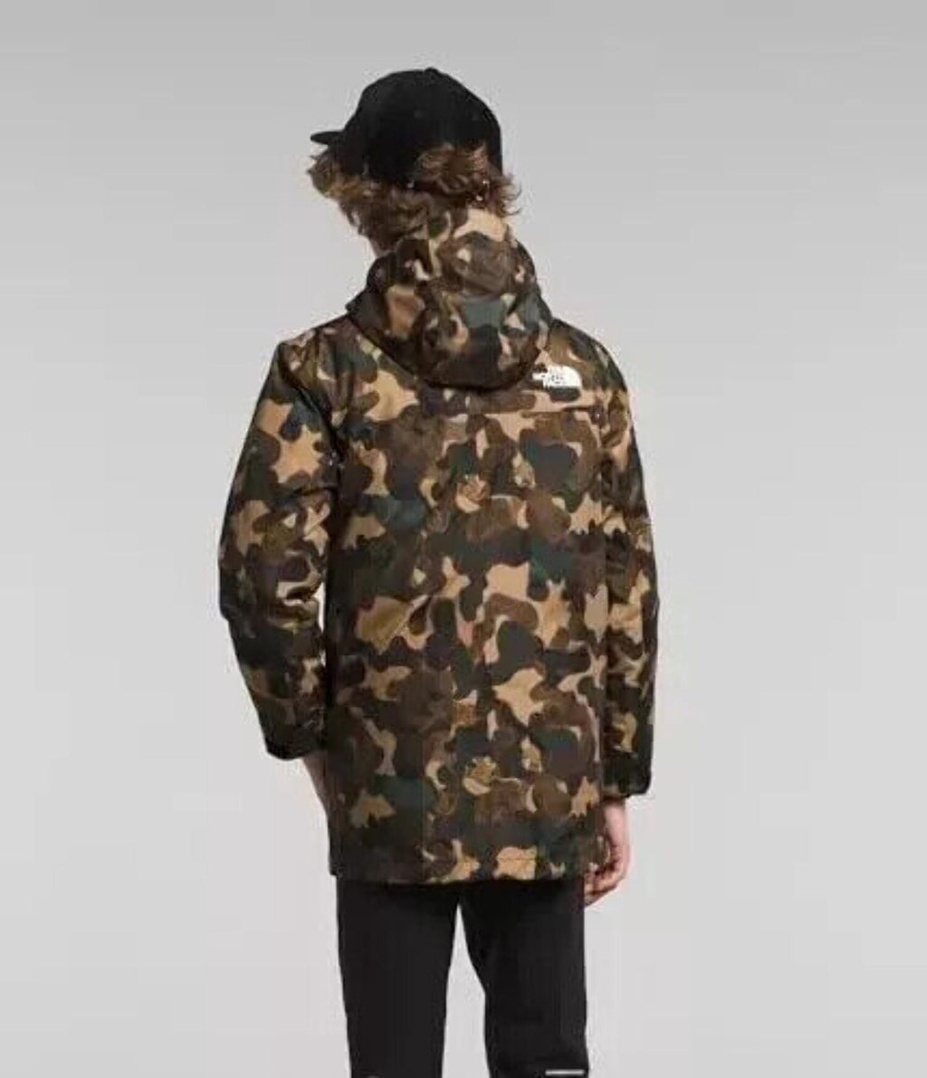 The North Face North Down Triclimate Jacket NF0A84M5ORU Boys Brown Camo SGN1217 (Green,M (10))