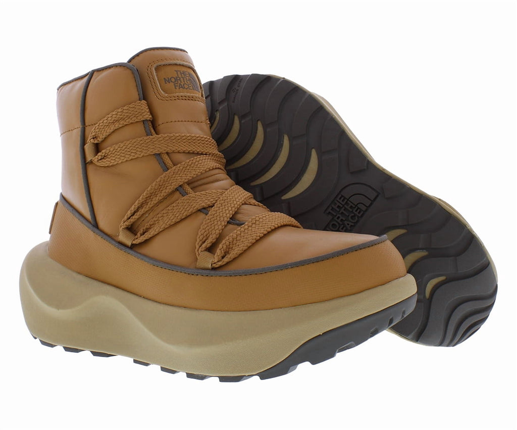 The North Face Halseigh Thermoball Lace Womens Shoes Size 7, Color: Almond Butter/Flaconbrown