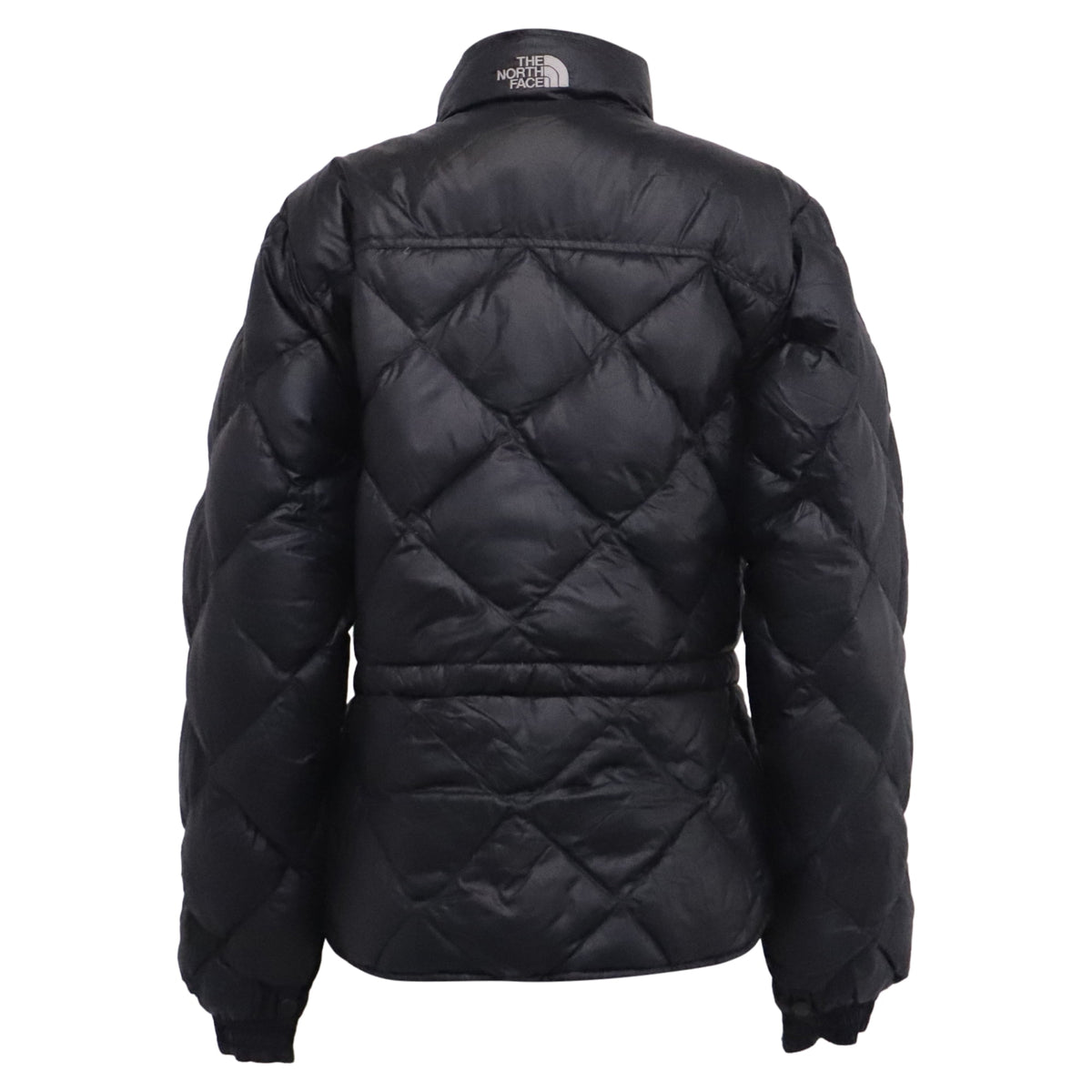 Pre-Owned The North Face Diamond Quilted Down Jacket in Black Nylon