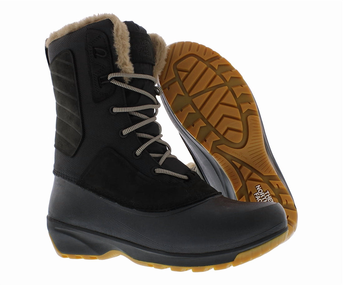The North Face Shellista IV Mid Waterproof Boot Womens Shoes Size 11, Color: Deep Taupe/Tnf Black