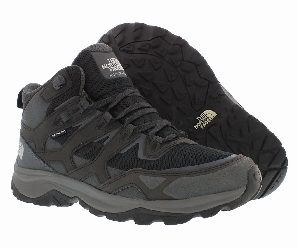 The North Face Hedgehog 3 Mid Waterproof Boot Mens Shoes Size 10, Color: Tnf Black/Asphalt Grey